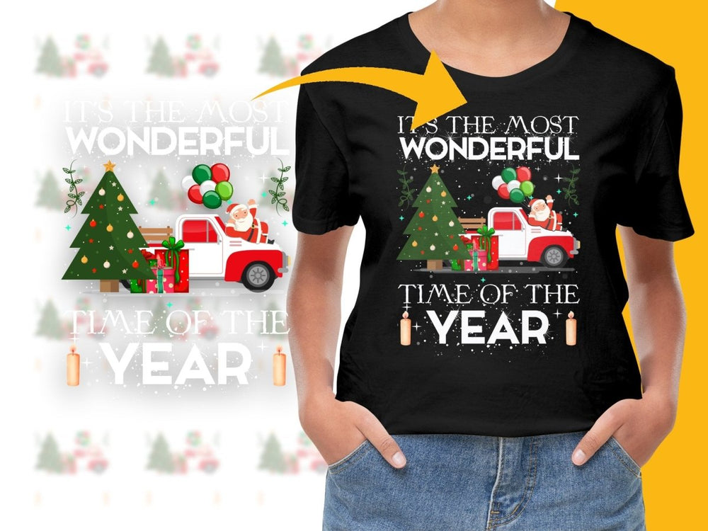 Festive Santa Truck with Christmas Gifts PNG File - Teepew