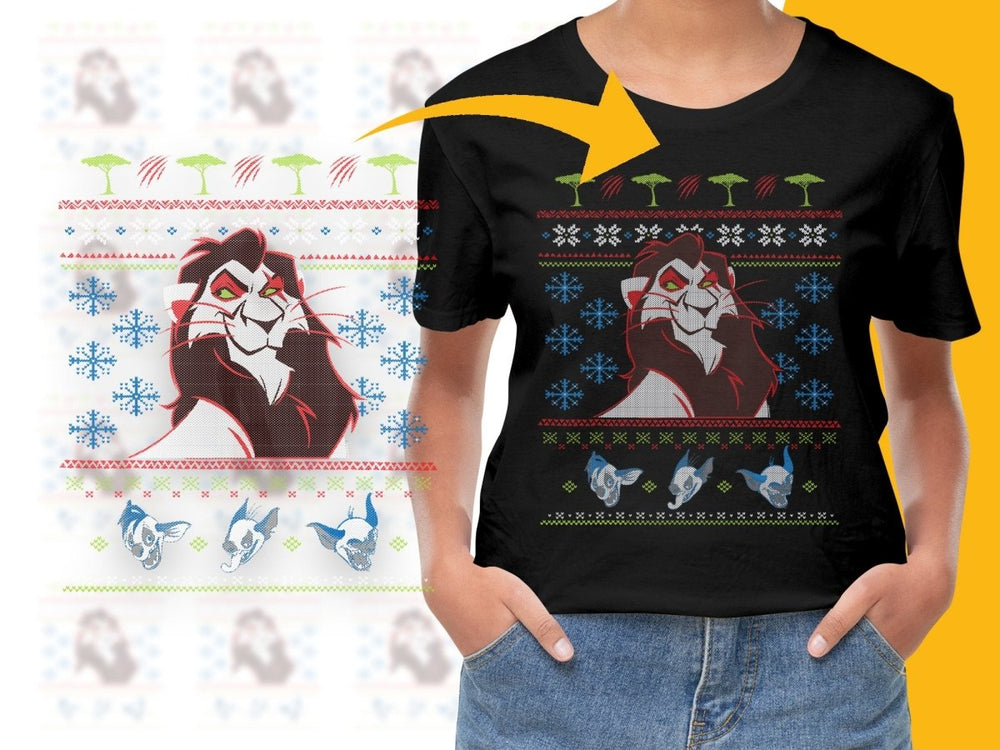 Festive Scar The Lion King Christmas Graphic PNG File - Teepew