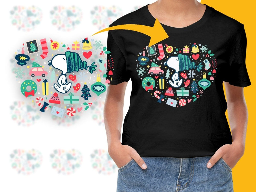Festive Snoopy Christmas - Themed Graphic PNG File - Teepew