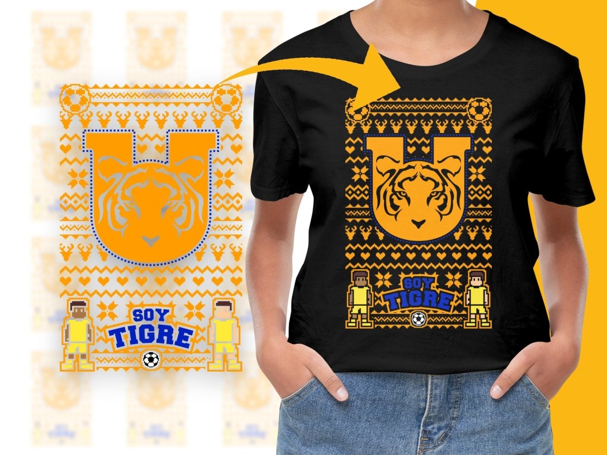 Festive Soy Tigre U Tiger Graphic Christmas PNG File - Teepew