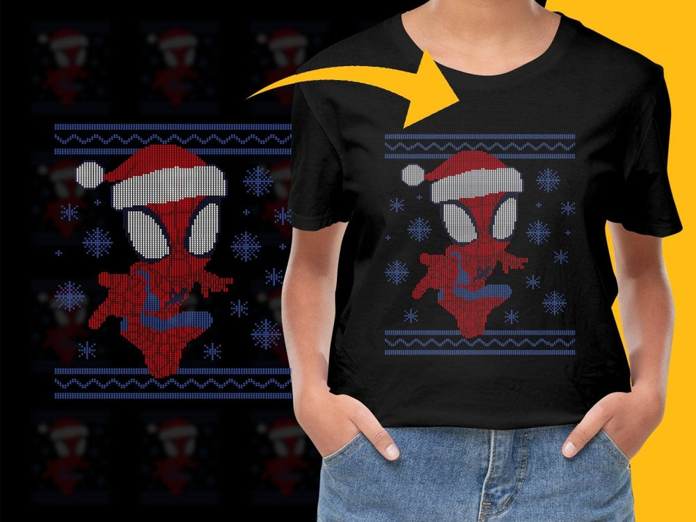 Festive Spider - Man Christmas Design PNG File - Teepew