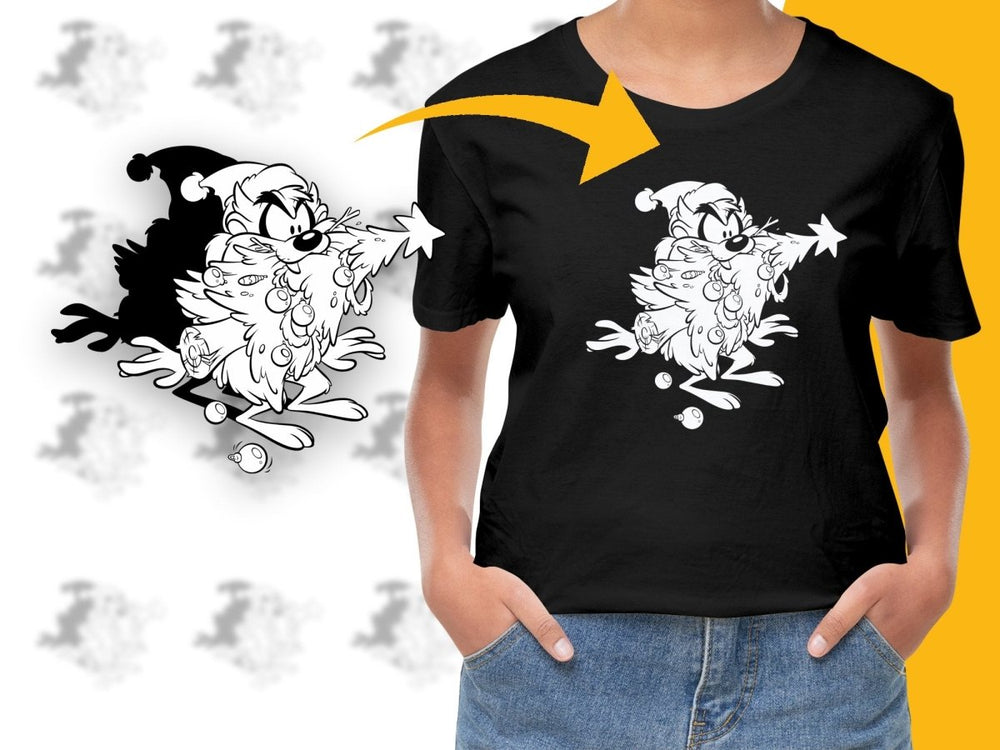 Festive Tasmanian Devil Christmas Graphic PNG File - Teepew