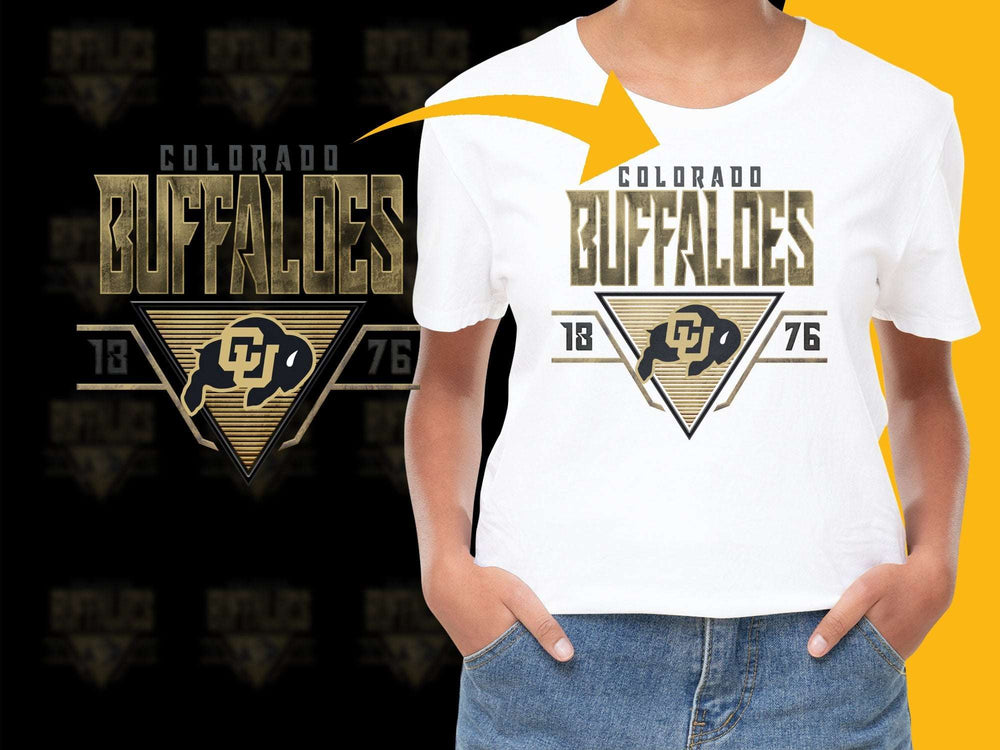 Colorado Buffaloes T-Shirt, Vintage Logo, College Sports Tee, White Graphic Shirt, Casual Wear, Gift for Students, Alumni Apparel