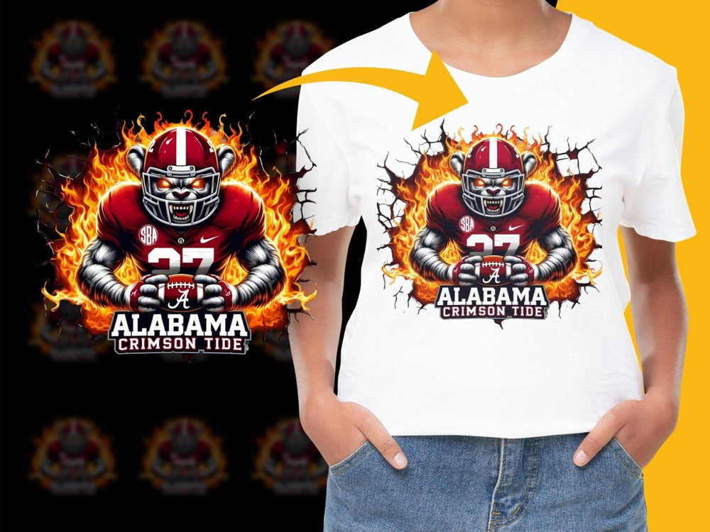 Fierce Alabama Crimson Tide Football Mascot PNG File - Teepew