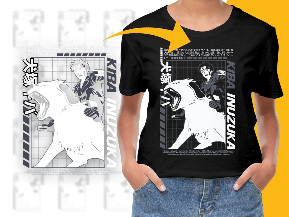 Fierce and Fearless Kiba Inuzuka Anime Graphic PNG File - Teepew