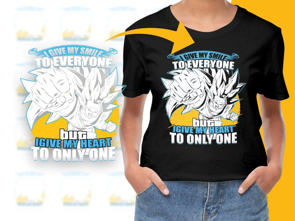 Fierce Anime Character PNG File with Inspiring Quote - Teepew