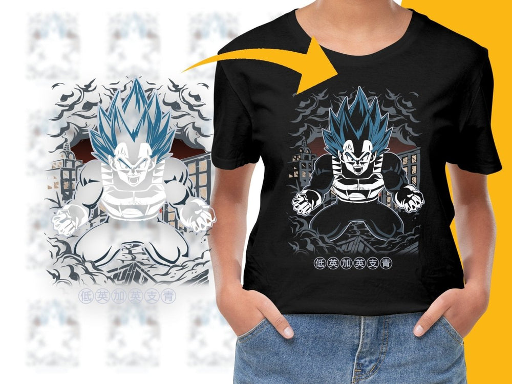 Fierce Anime Vegeta Design Graphic Urban Style PNG File - Teepew