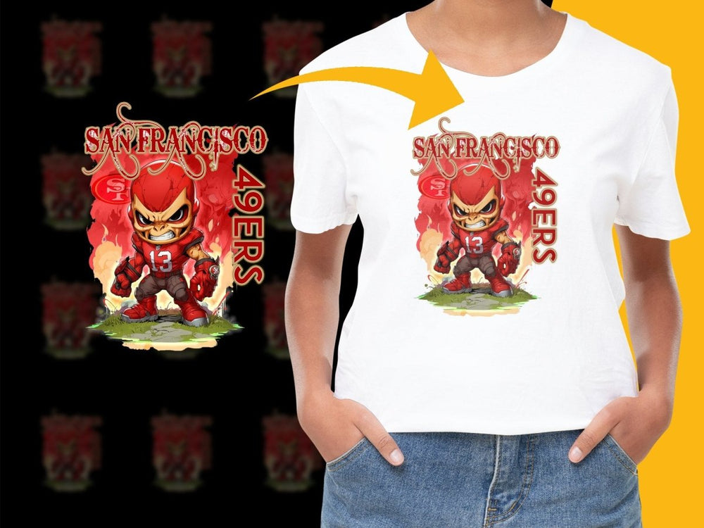Fierce Cartoon Character San Francisco 49ers PNG File - Teepew