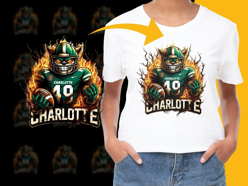 Fierce Charlotte 49ers Flame Graphic PNG Fileproduct - Teepew