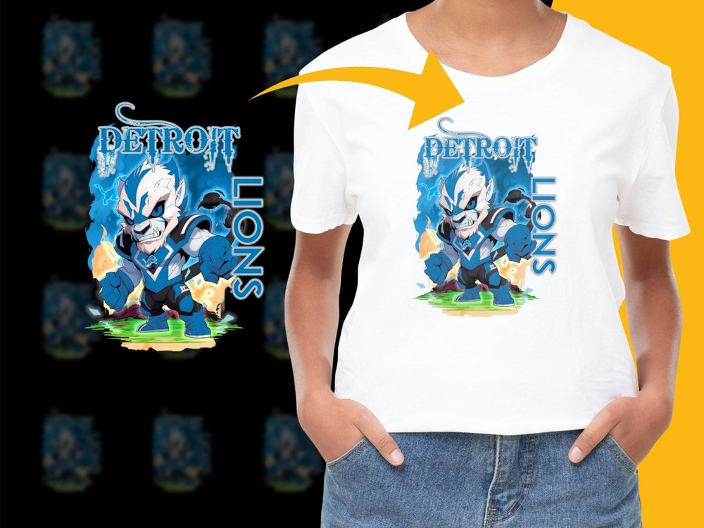 Fierce Detroit Lions Mascot Graphic PNG File - Teepew