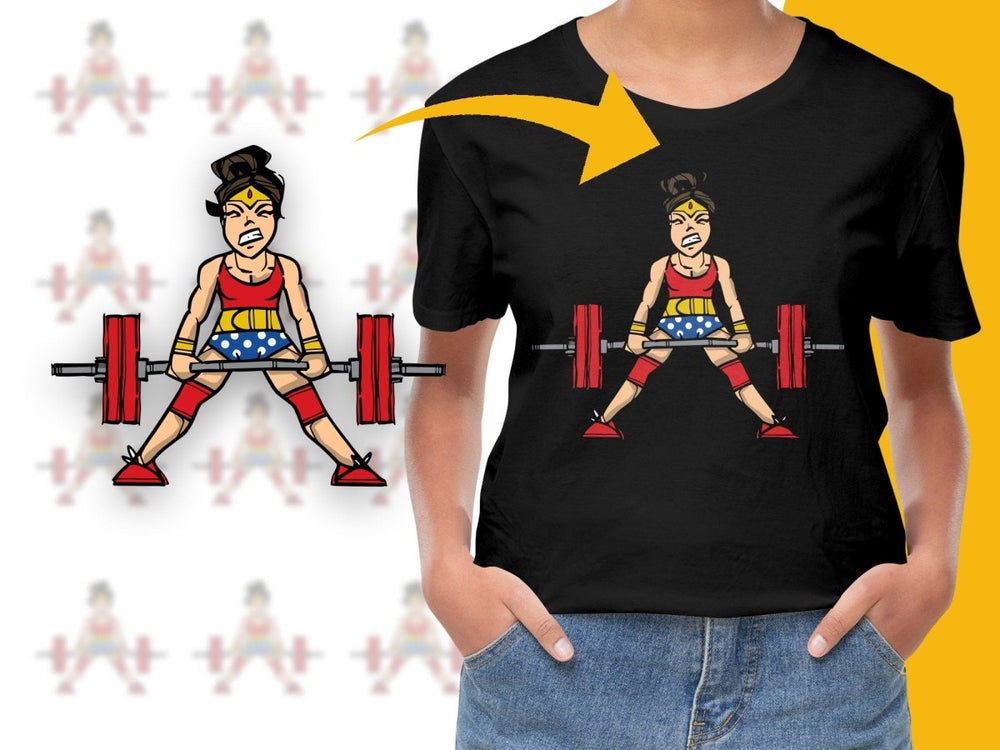 Fierce Female Weightlifter Strength Powerlifting PNG File - Teepew
