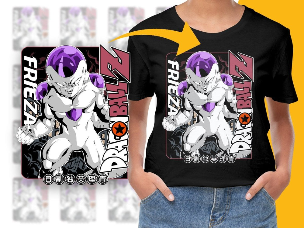 Fierce Frieza Dragon Ball Z Graphic Novelty PNG File - Teepew