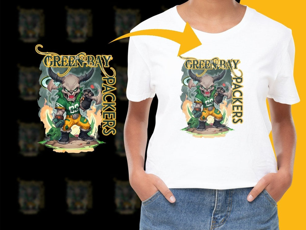 Fierce Green Bay Packers Character Graphic PNG File - Teepew