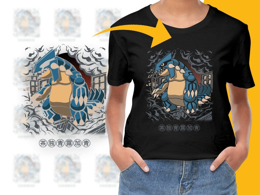 Fierce Groudon Design Anime Graphic PNG File - Teepew