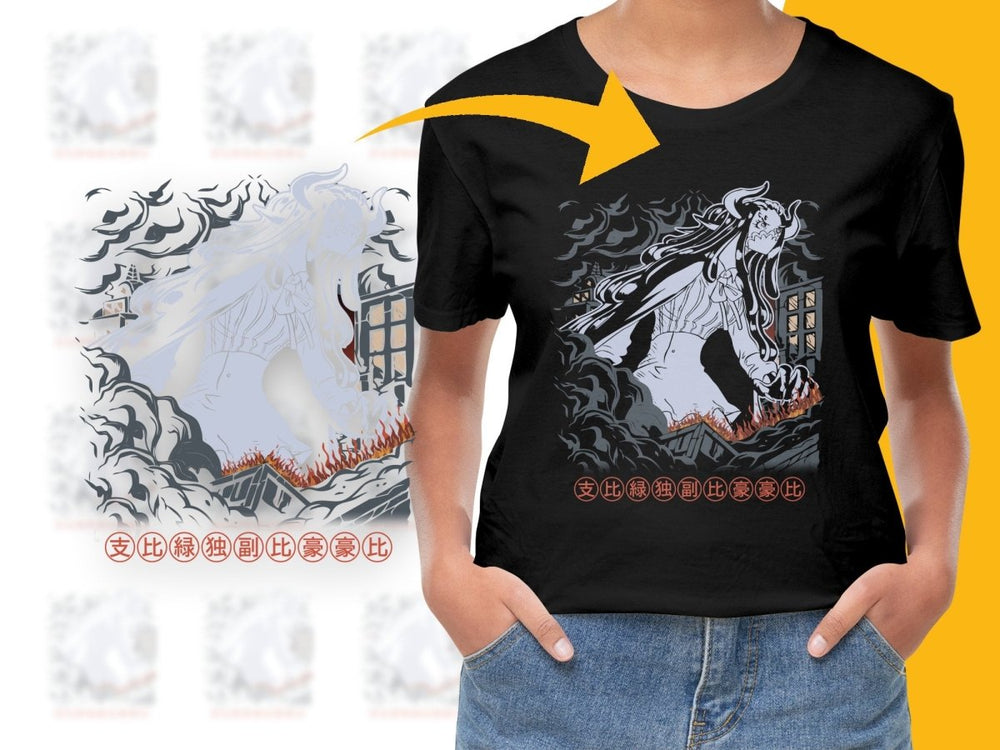 Fierce Kaido Rise Above the Flames Anime PNG File - Teepew