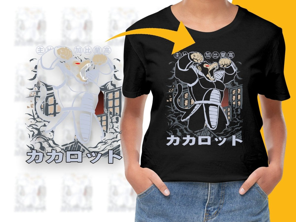 Fierce Kakarotto Anime Character Graphic PNG File - Teepew