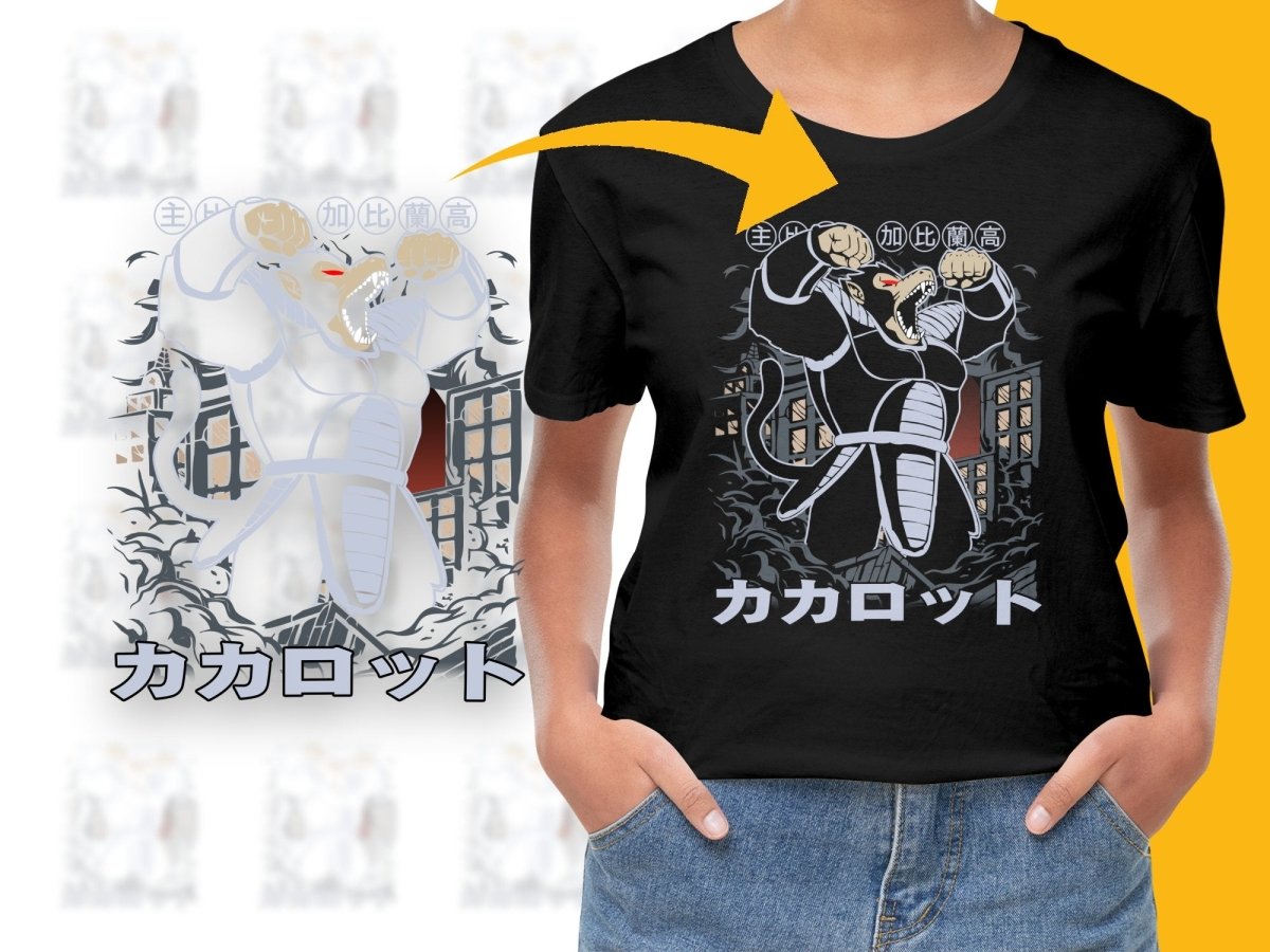 Fierce Kakarotto Anime Character Graphic PNG File - Teepew