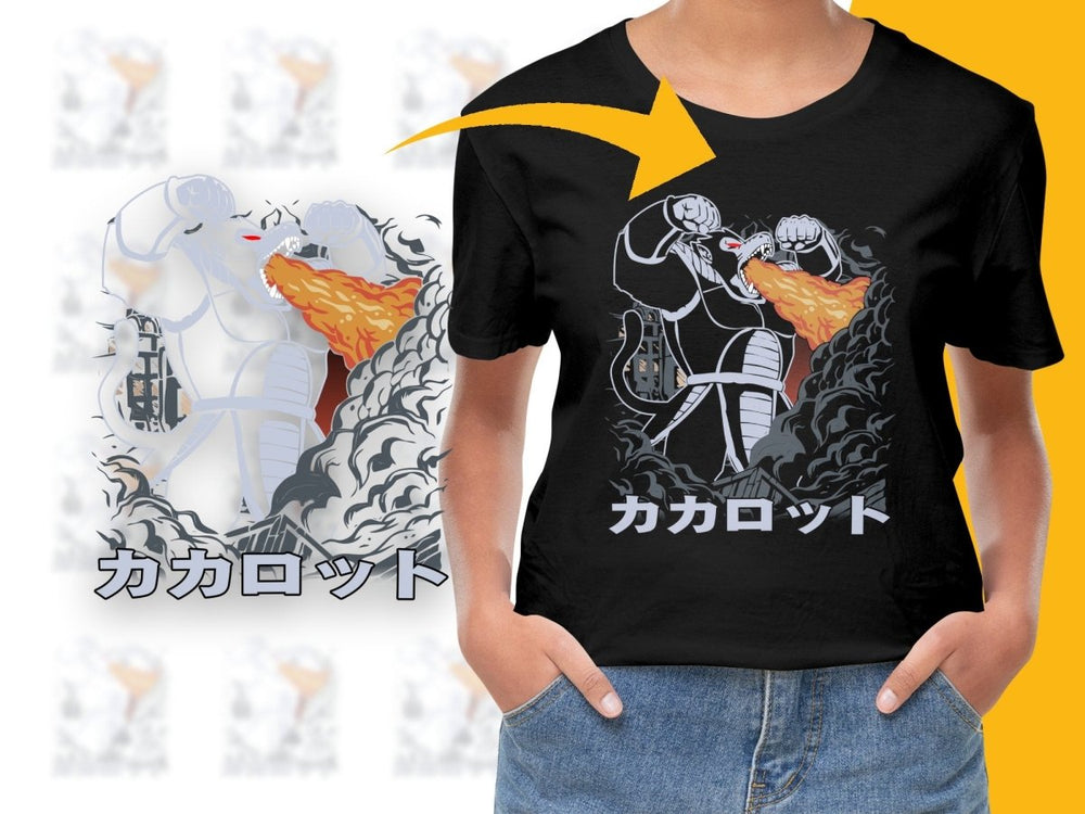 Fierce Kakarotto Breathing Fire Art on PNG File - Teepew