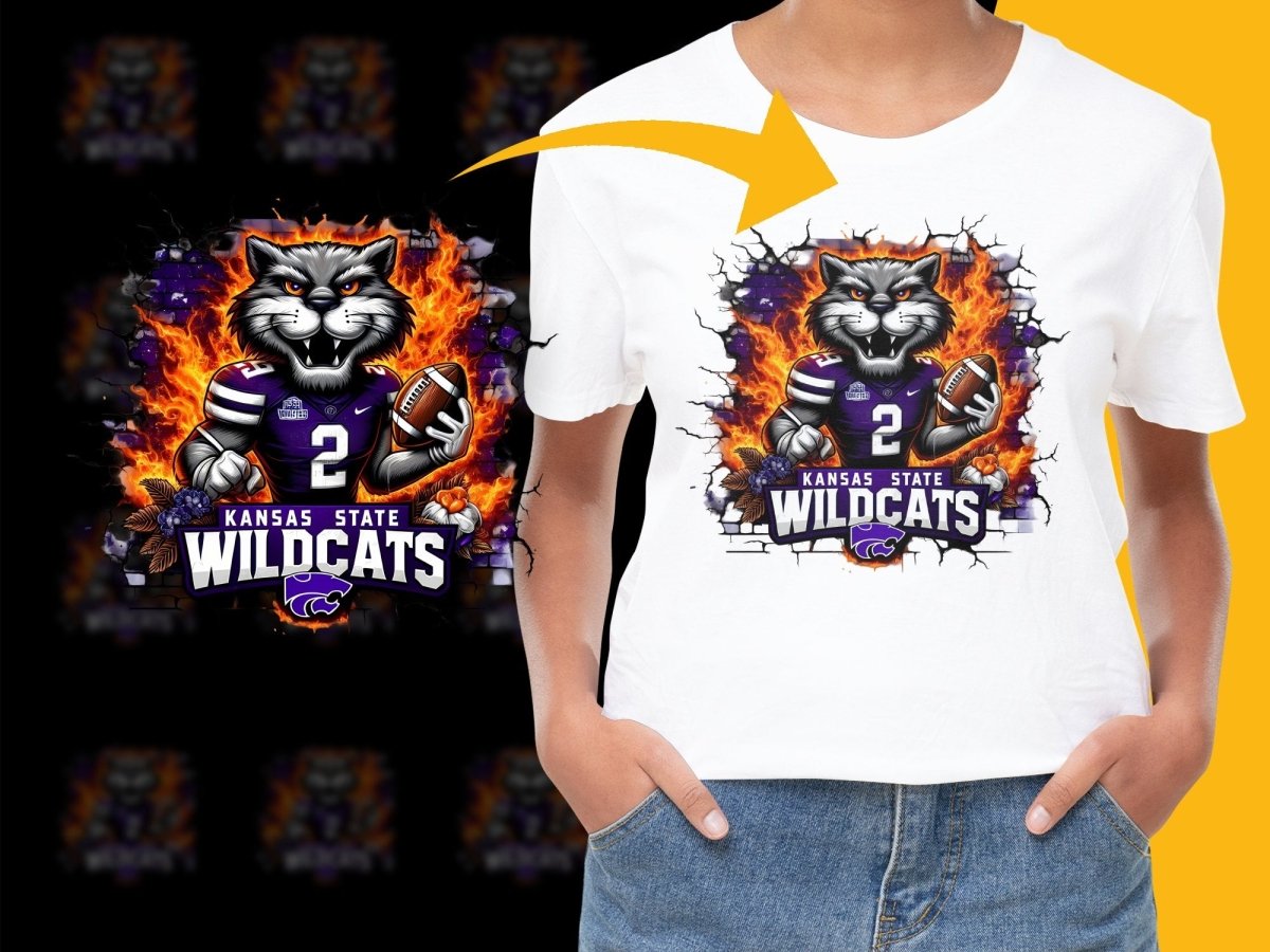 Fierce Kansas State Wildcats Wildcats PNG Fileproduct - Teepew