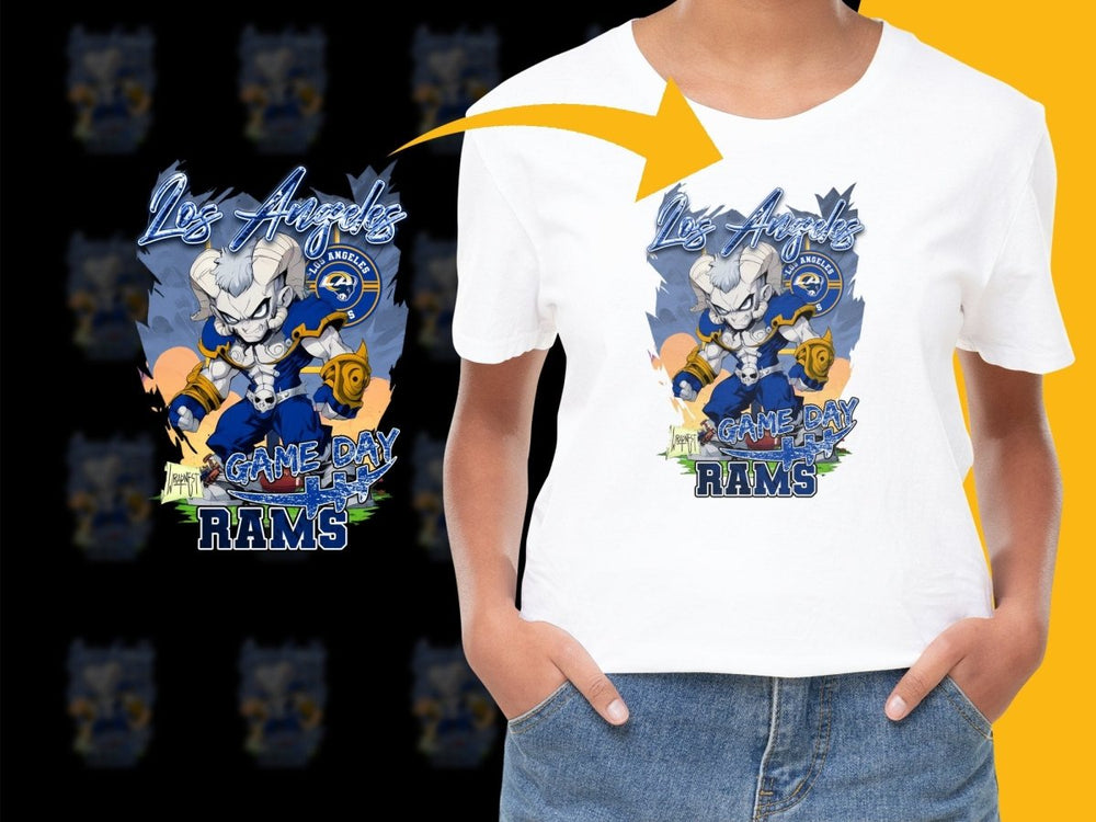 Fierce Los Angeles Rams Game Day Themed Graphic PNG File - Teepew