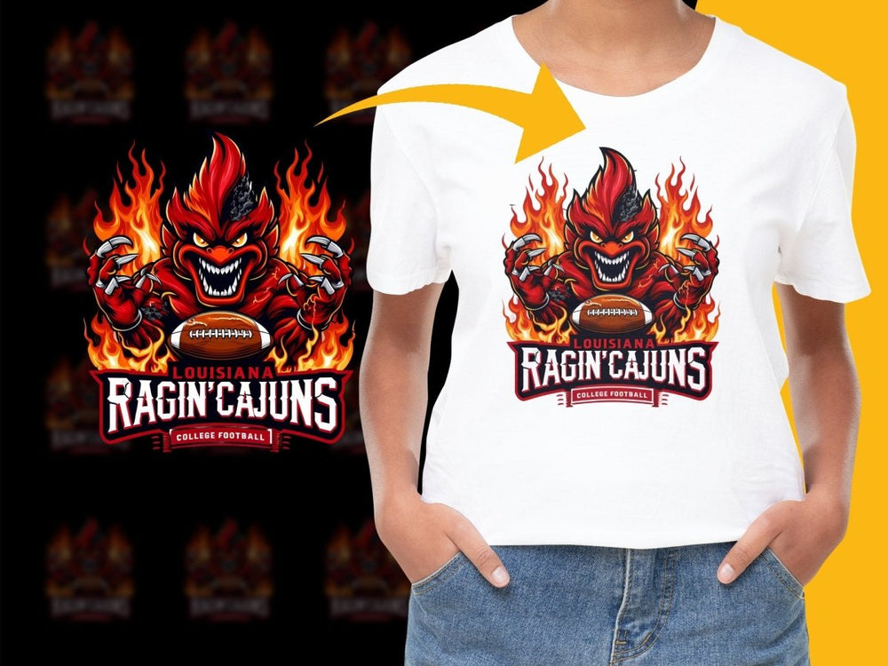 Fierce Louisiana Ragin' Cajuns Football Graphic PNG File - Teepew