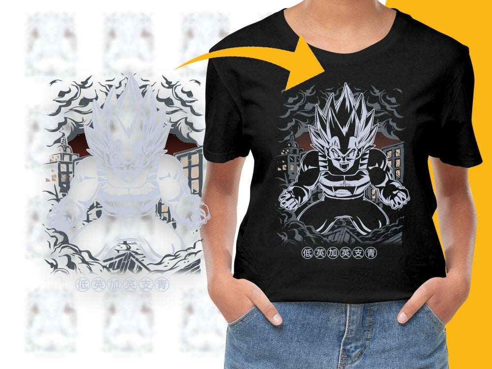Fierce Majin Vegeta Unleashed Rage Graphic PNG File - Teepew