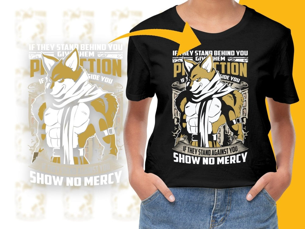 Fierce Protection Anime Fox Warrior Graphic PNG File - Teepew
