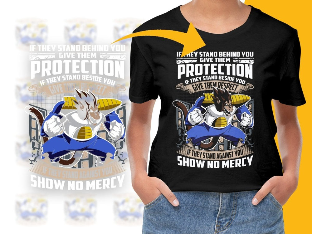 Fierce Protection Warrior Stance Graphic Anime PNG File - Teepew