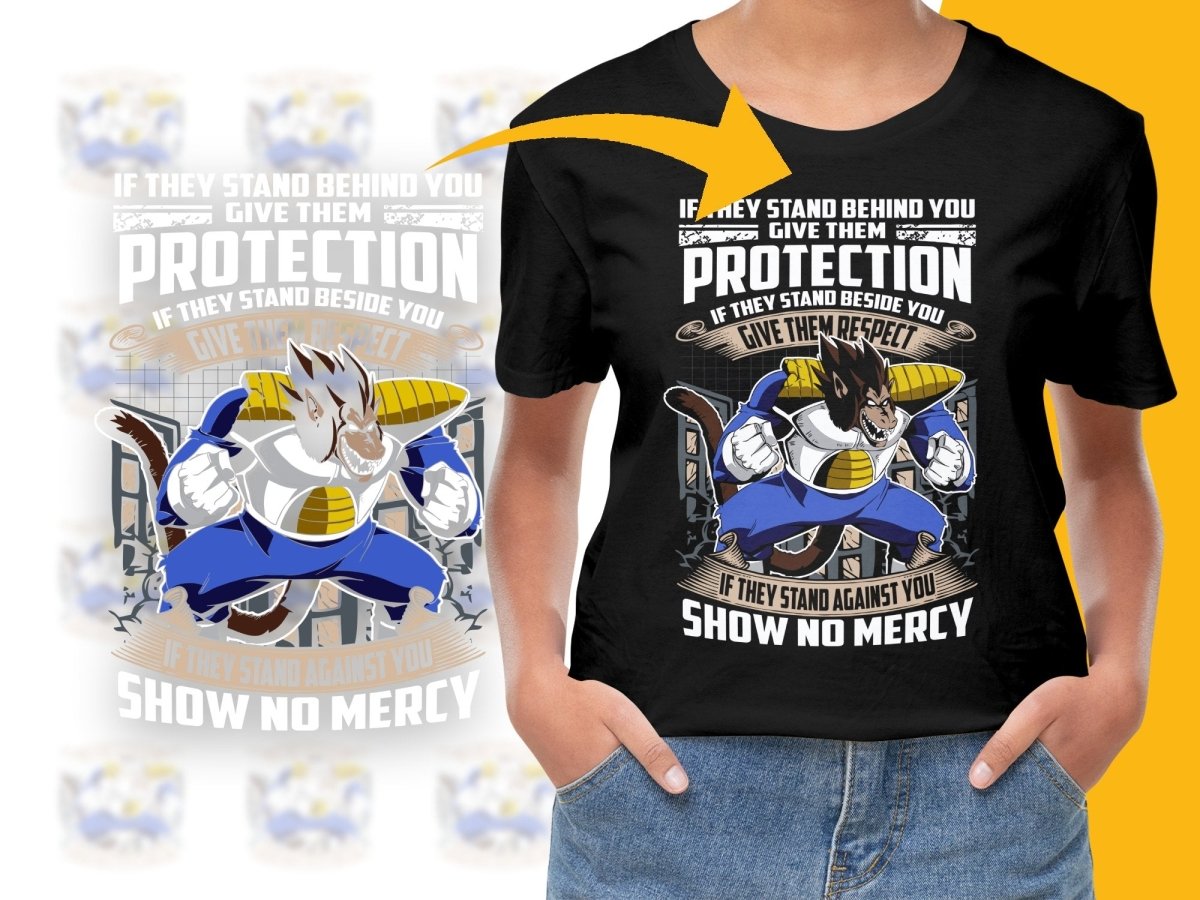 Fierce Protection Warrior Stance Graphic Anime PNG File - Teepew