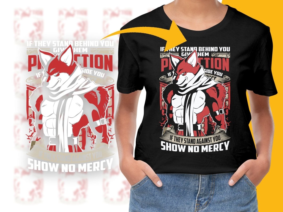 Fierce Red Fox Warrior Stance No Mercy PNG File - Teepew