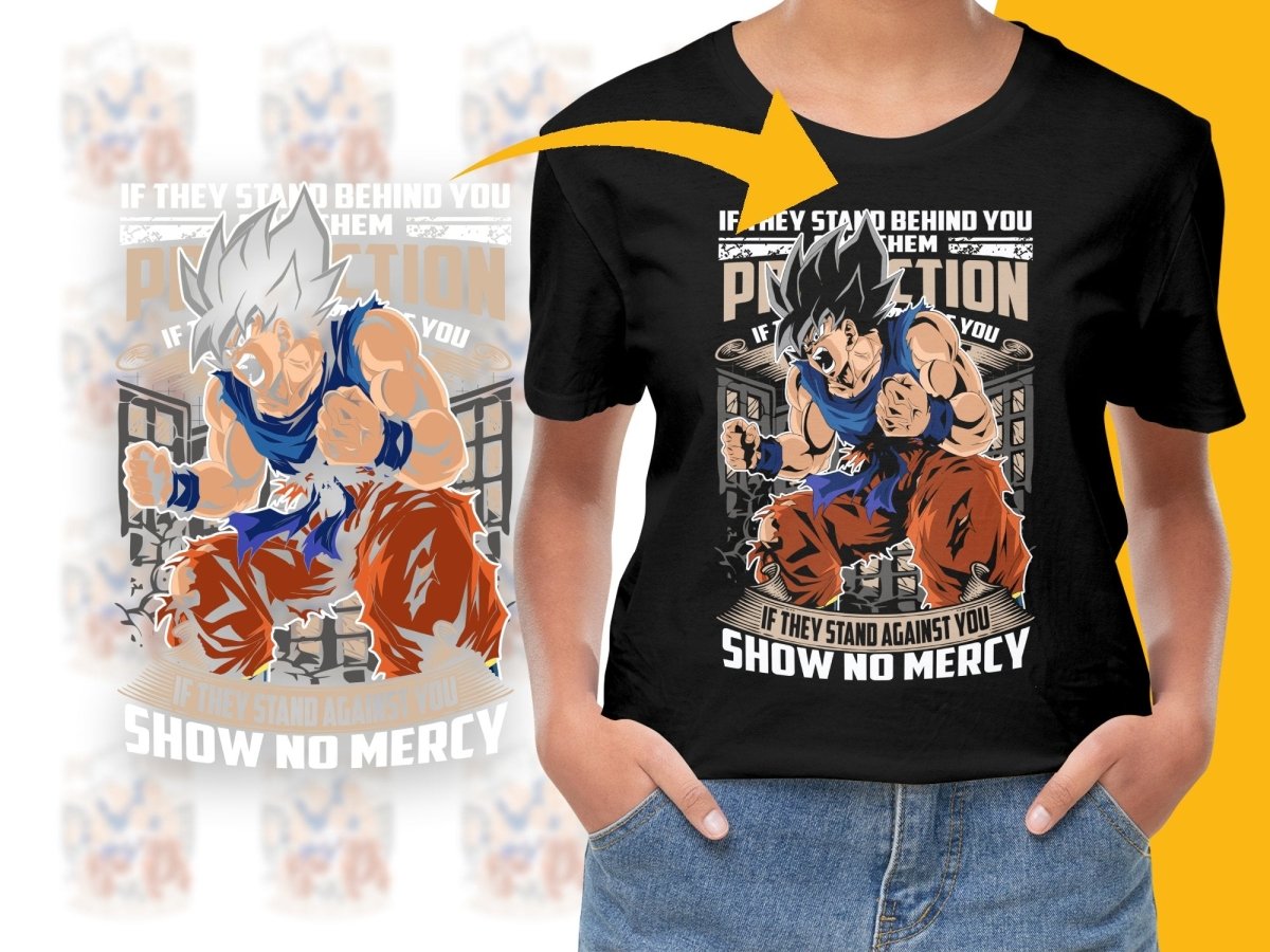 Fierce Super Saiyan Battle Stance Anime Art PNG File - Teepew