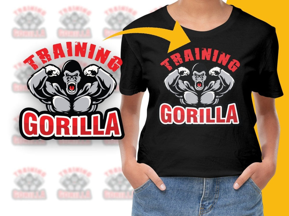 Fierce Training Gorilla Graphic GYM Fitness PNG File - Teepew