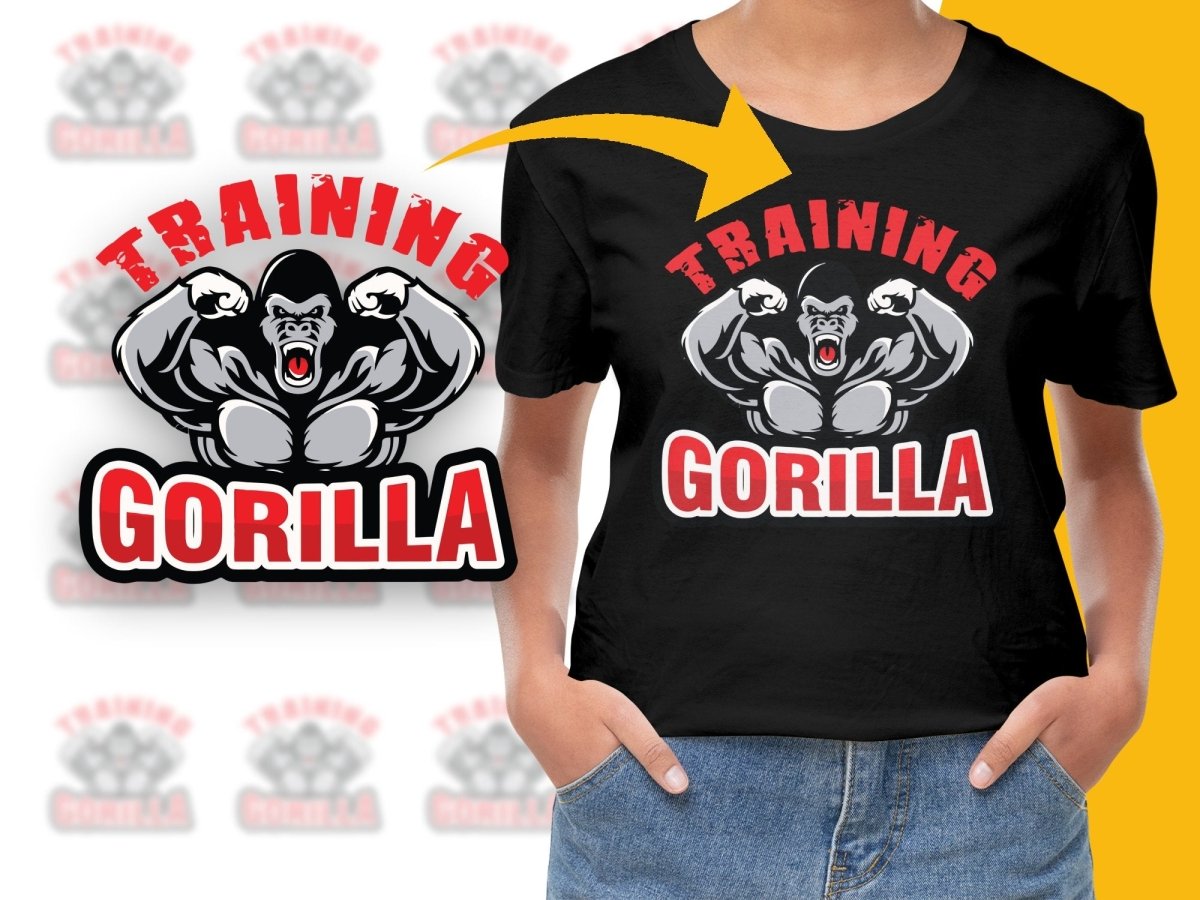 Fierce Training Gorilla Graphic GYM Fitness PNG File - Teepew