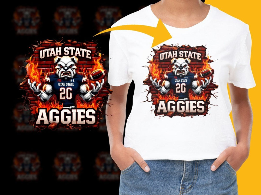 Fierce Utah State Aggies Football Mascot PNG File - Teepew