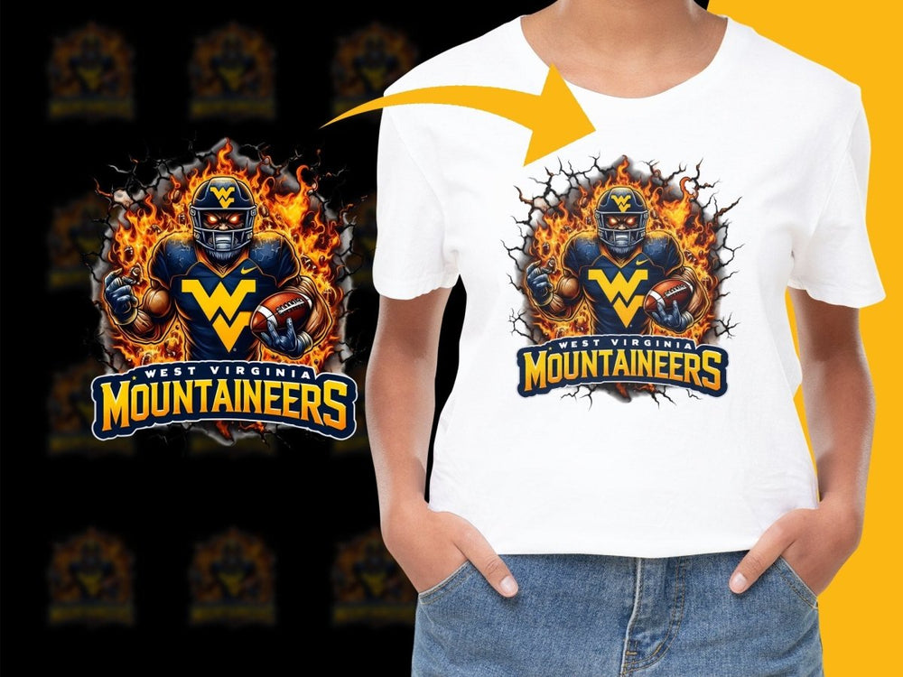 Fierce West Virginia Mountaineers Football PNG File - Teepew