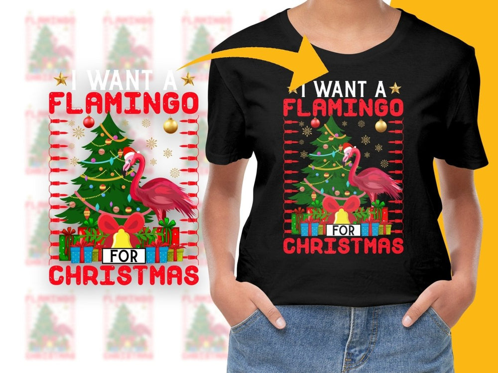 Flamingo for Christmas Holiday Special PNG File - Teepew