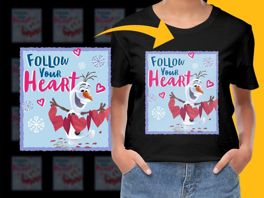 Follow Your Heart Olaf Christmas Graphic PNG File - Teepew