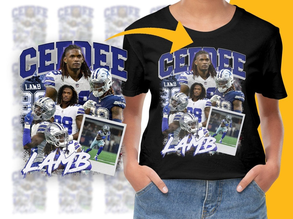 Football Star CeeDee Lamb Dallas Cowboys Bootleg Graphic PNG File - Teepew