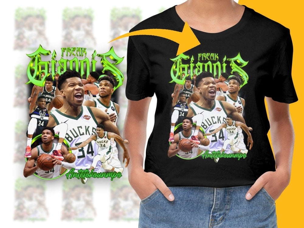 Freak Giannis Antetokounmpo Bootleg Basketball Legend PNG File - Teepew