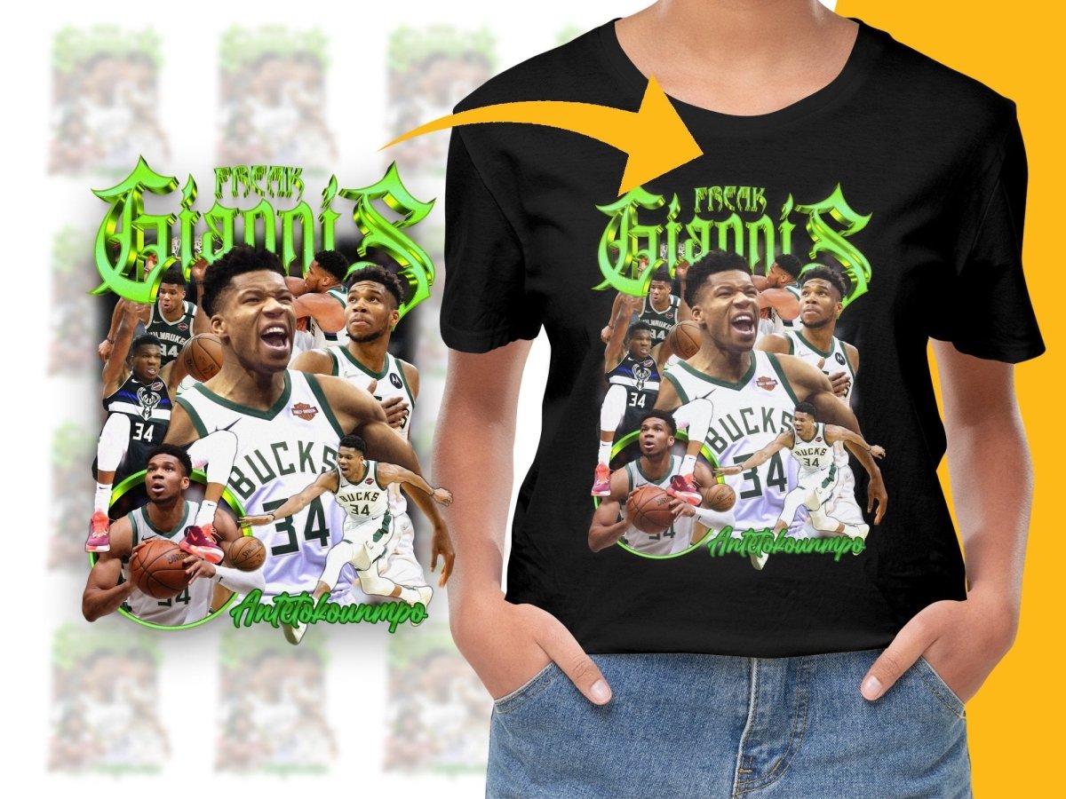 Freak Giannis Antetokounmpo Bootleg Basketball Legend PNG File - Teepew