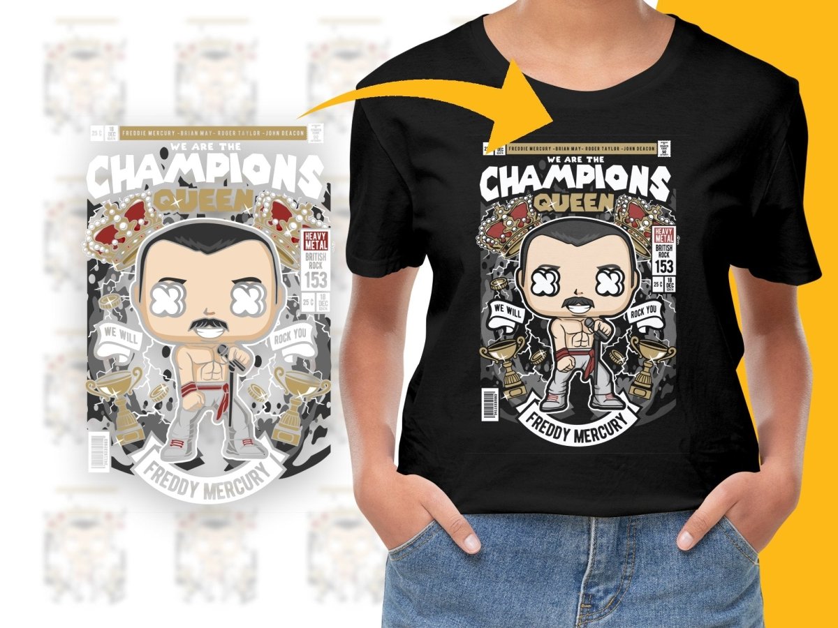 Freddy Mercuri Queen Popculture PNG File - Teepew