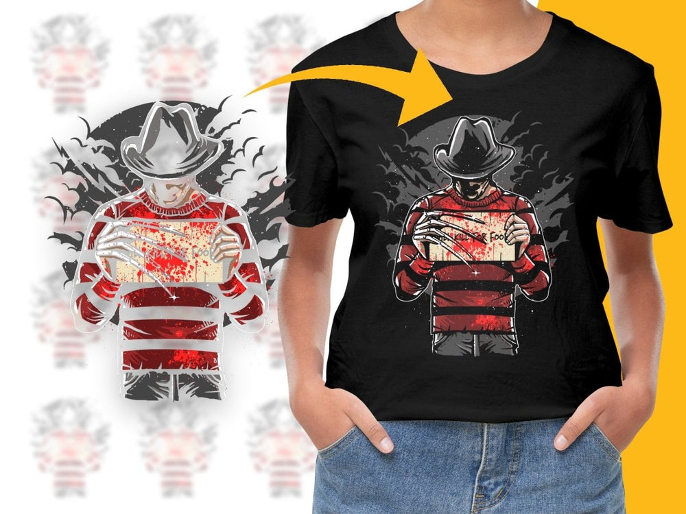 Freddy Will Kill For Food Popculture PNG File - Teepew