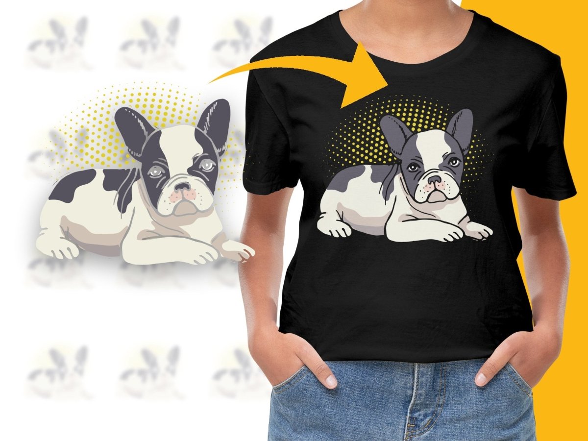 French Bulldog Graphic Relaxed Fit PNG File - Teepew