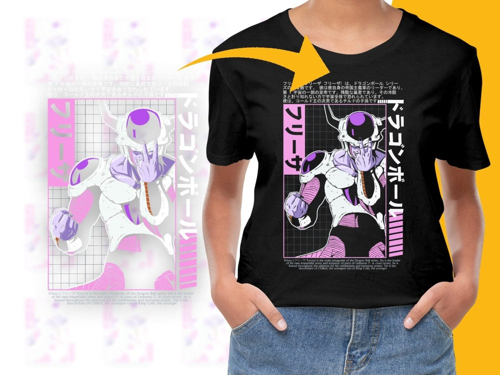 Frieza Character Graphic Short Sleeve PNG File - Teepew