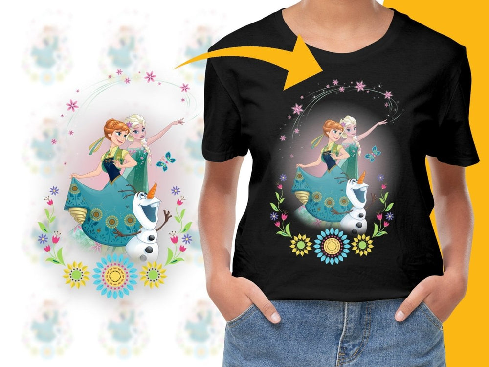 Frozen Anna Elsa and Olaf Christmas PNG File - Teepew