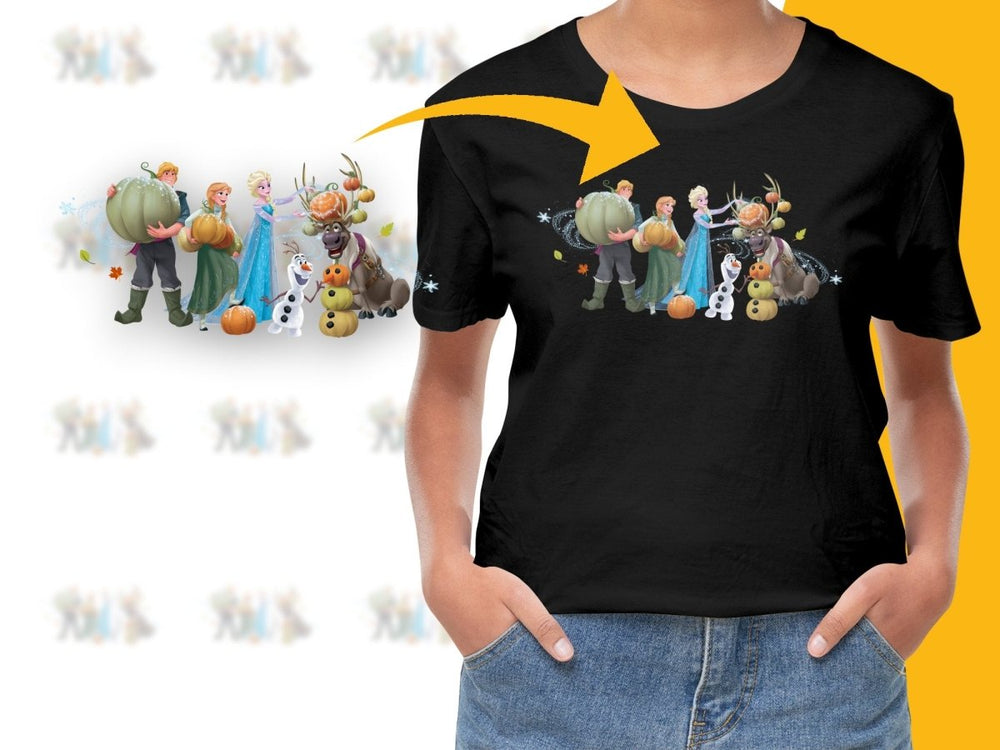 Frozen Character Christmas Theme Graphic PNG File - Teepew