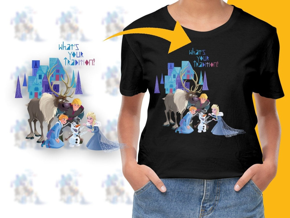 Frozen Characters Christmas Tradition PNG File - Teepew