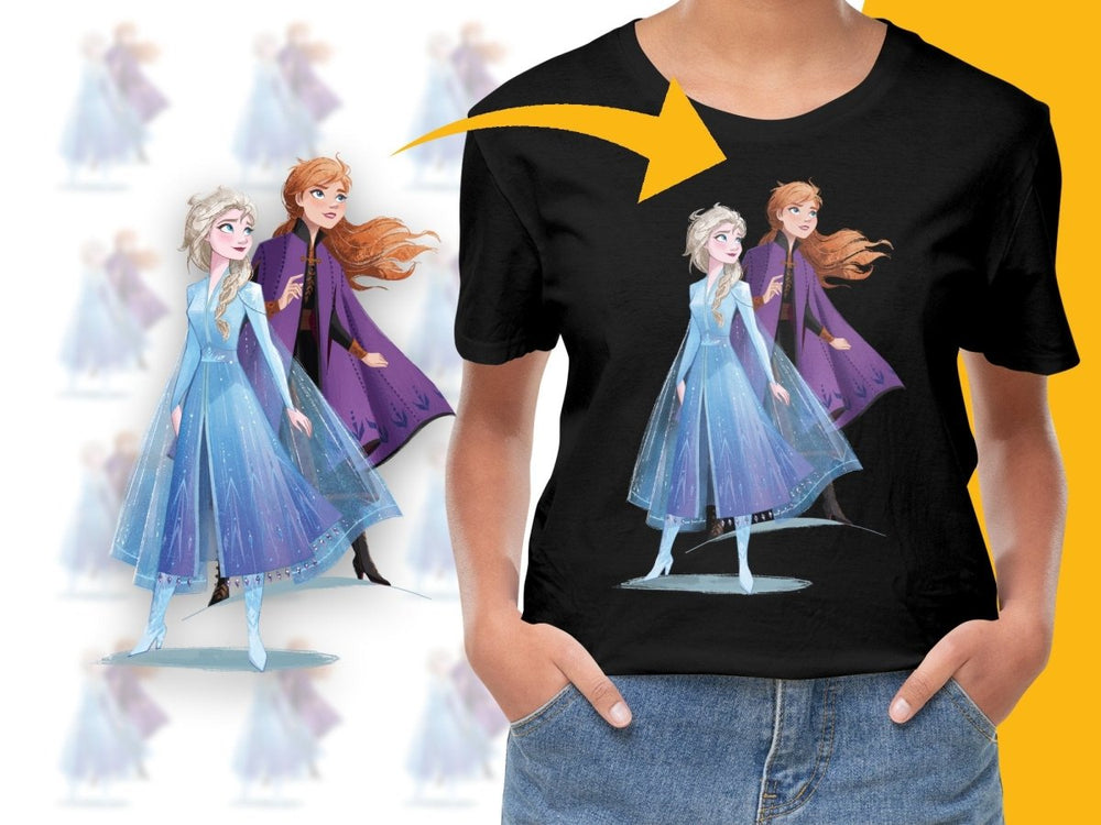Frozen Elsa and Anna Christmas PNG File - Teepew