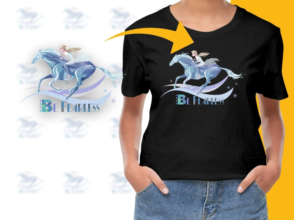 Frozen Elsa Be Fearless Snow Horse Christmas PNG File - Teepew