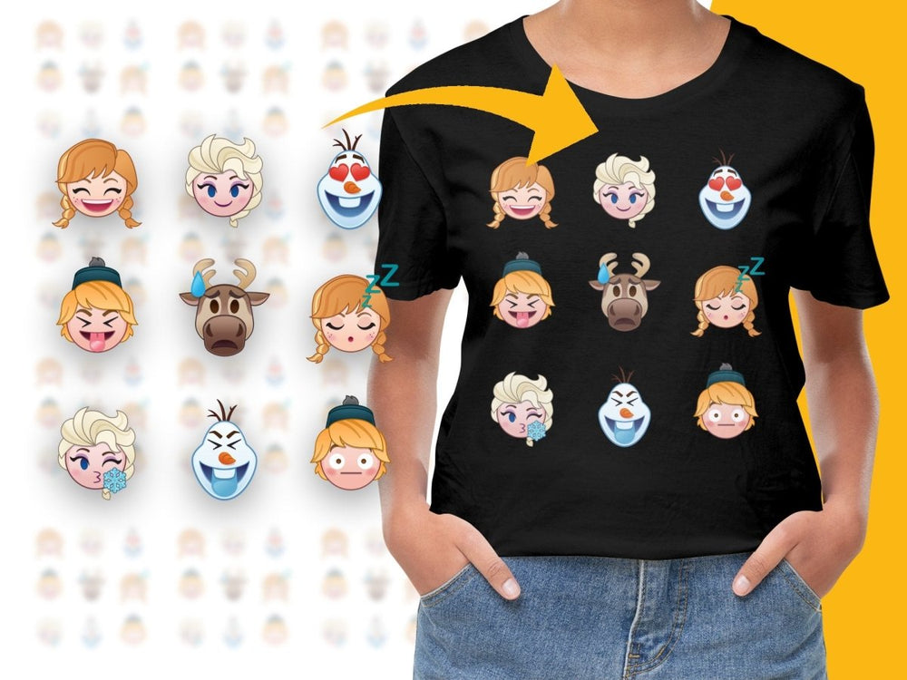 Frozen Emoji Characters Christmas Edition PNG File - Teepew